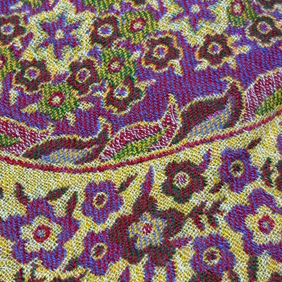 pillow cover SURYA wool weave floral 19x19 zip close NWT 1 cover boho hippie - Picture 7 of 11